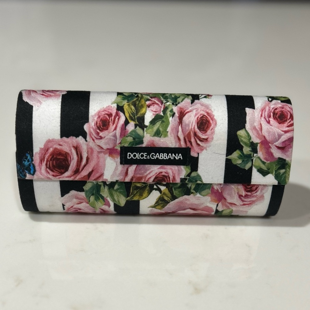 DOLCE & GABBANA Floral Eyeglass Case